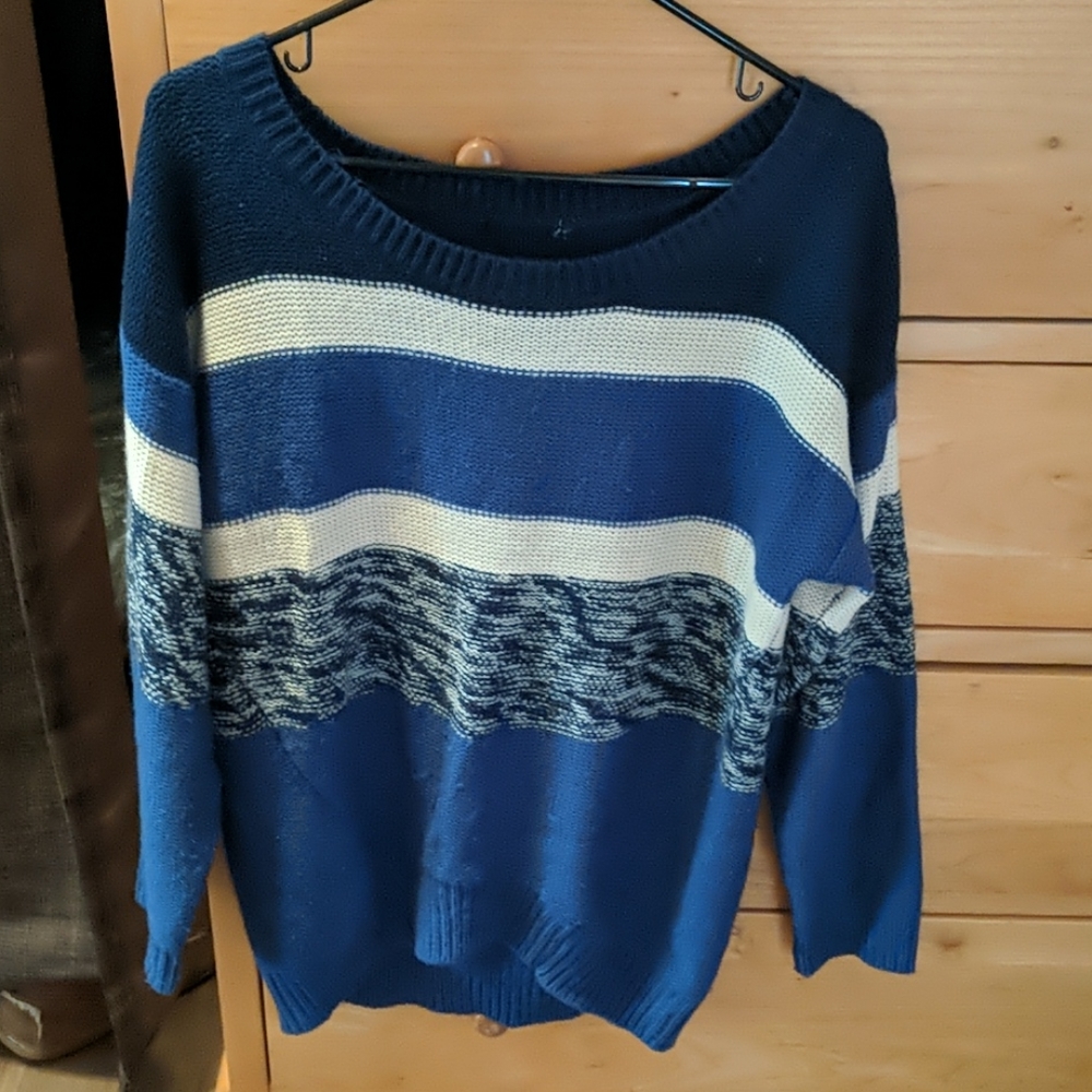 Cozy blue sweater